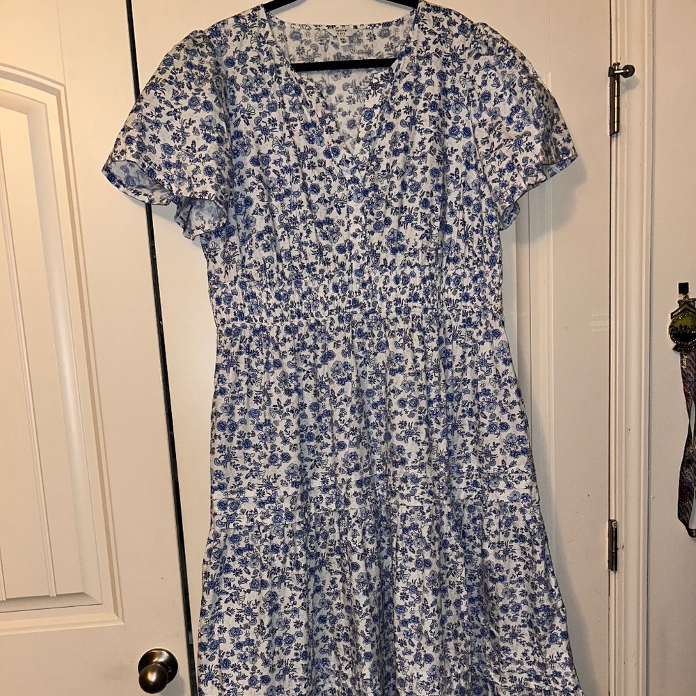 Flutter Sleeve Midi Dress